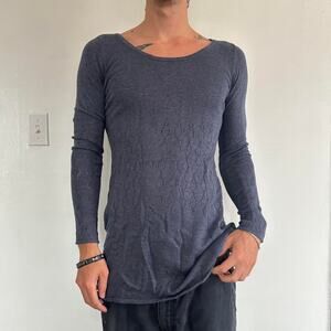 Vintage Y2K Slim Mini Boho Wide TShirt Longsleeve Mini Dress